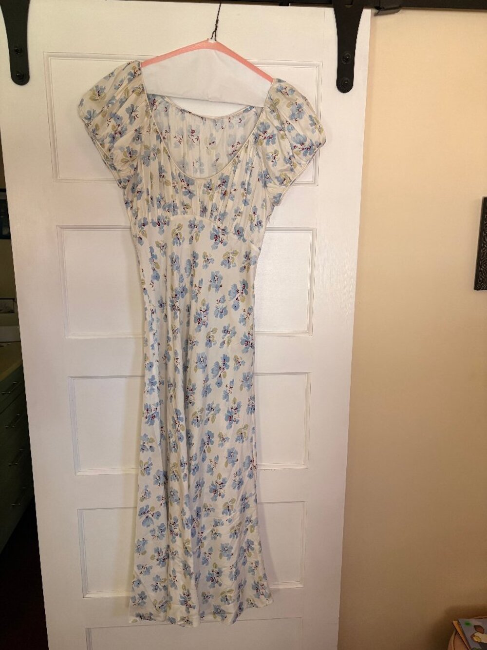 Doen Florencia Blue Floral Dress Like New!